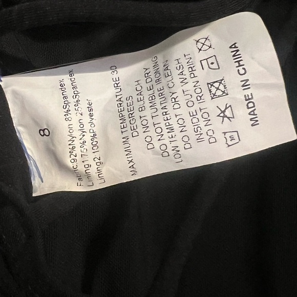 Black One Piece‎ swimsuit size 8 - Picture 6 of 6